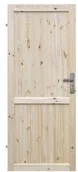 Drzwi wewnętrzne - Radex Drzwi pełne Eko 80 lewe sosna surowa - miniaturka - grafika 1