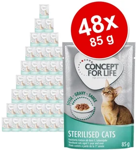 Concept for Life Concept for Life All Cats 10+ w sosie - 12 x 85 g - Mokra karma dla kotów - miniaturka - grafika 5