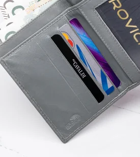 Cavaldi 4U Portfel damski skórzany RFID stop pionowy zatrzask - Portfele - miniaturka - grafika 9