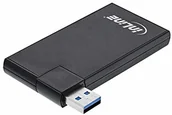 Huby USB - InLine 180 Twist Hub USB 3.0 4 port obrotowy czarnym, 35391 35391 - miniaturka - grafika 1