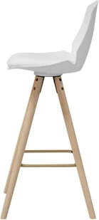 Actona Stołek barowy Oslo biały wood - Taborety i hokery - miniaturka - grafika 3