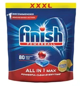 Środki do zmywarek - Finish Tabletki All in 1 Max Lemon 80pcs # Wpisz kod MDW4PL22A i obniż cenę o dodatkowe 20% Kod ważny do 18.04.2021! - miniaturka - grafika 1