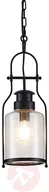 Lampy sufitowe - Lindby Rozalie lampa wisząca, latarnia, czarna - miniaturka - grafika 1
