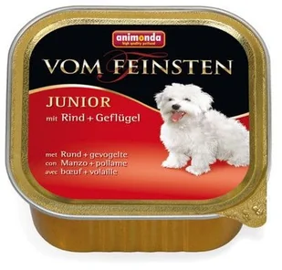 Animonda Dog Vom Feinsten Junior smak: wołowina z drobiem 150g tacka - Mokra karma dla psów - miniaturka - grafika 5