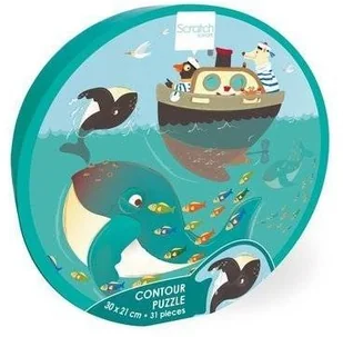 Scratch zabawki Puzzle konturowe Orki 31 elem. mokopico-1693-0 - Puzzle - miniaturka - grafika 4