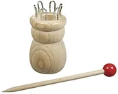 Pozostałe akcesoria dla plastyków - Rayher 62475000 drewniana do robienia na drutach na igły m. drutów, 3,4 cm fsc100%, 6,2 cm, 6 oczka,  otworów: 1,5 cm, SB-Btl 1set 62-475-000 - miniaturka - grafika 1