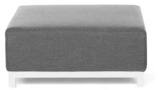 Beliani Otomana ogrodowa szara z białym ROVIGO 212074 - Sofy i kanapy - miniaturka - grafika 5