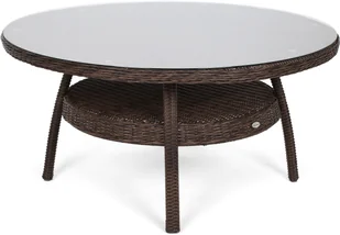 HOME &amp; GARDEN HOME & GARDEN Meble ogrodowe technorattanowe Bristol Round Elegant 150 cm Brown Mat / Brown Melange 6+1 671124 - Meble ogrodowe - miniaturka - grafika 3