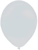 Balony i akcesoria - AMSCAN Balony dla dekoratorów lateksowe metaliczne - srebrne - 35 cm - 50 szt. - miniaturka - grafika 1