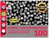 Oświetlenie świąteczne - Bulinex Lampki wewnętrzne LED Bulinex 100L 4 95 m przezroczysty przewód zimne białe 20-152 - miniaturka - grafika 1