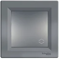 Gniazdka elektryczne - Schneider Electric Łącznik pojedynczy schodowy Asfora stal EPH0401162 - miniaturka - grafika 1