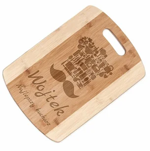 Murrano Deska bambusowa do krojenia z grawerem dla pary na ślub rocznicę p DSK-BMB3-039 - Deski do krojenia - miniaturka - grafika 30