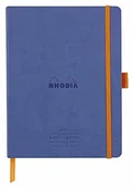 Notesy i bloczki - Rhodia 117788C notatnik na spotkania (DIN A5+, 160 x 210 mm, 80 arkuszy, 90 g, elegancki i praktyczny), 1 szt. szafir niebieski 117788C - miniaturka - grafika 1