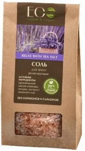 EO LABORATORIE  Sól Do Kąpieli relaksująca - organiczny ekstrakt zielonej herbaty, olejek lawendowy, olej z paczuli (bez parabenów i silikonów) EC13 - Kosmetyki do kąpieli - miniaturka - grafika 2