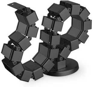 Digitus Maskownica organizer do okablowania (kręgosłup) rogulowana elastyczna 1.3m czarna DA-90505 - Pozostałe akcesoria sieciowe - miniaturka - grafika 7