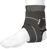 Pozostały sprzęt i akcesoria do ćwiczeń - New Balance Bandaż shockdoctor dorosłych na kostki podpórki do kostek z paski kompresyjne, czarny, S 845-BK-S_Black_S - miniaturka - grafika 1