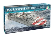 Modele do sklejania - Italeri Włoski kuter torpedowy MAS 563/568 z załogą 5626 - miniaturka - grafika 1