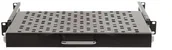 Akcesoria do szaf serwerowych - Sabaj-System Półka 1U do szafy rack 19" głębokość 250 mm Wysuwana z regulacją +- 200 mm Nośność 50kg CZARNA 9005 19-0054C 19-0054C - miniaturka - grafika 1