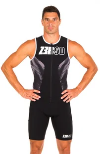 Zerod Koszulka triathlonowa męska RACER SINGLET black vivacity - Koszulki sportowe męskie - miniaturka - grafika 6