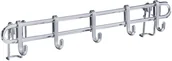 Pozostałe akcesoria kuchenne - Wenko Reling kuchenny + 5 haczyków w komplecie Style stal chromowana B06XXJ2M1J - miniaturka - grafika 1