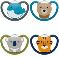 Smoczki do butelek - NUK 730331 SMOCZEK SILIKONOWY SPACE 0-6 1SZT/PUDEŁKO NUKS-45 - miniaturka - grafika 1