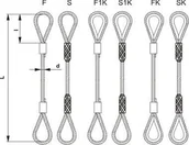 Haki, szakle i karabinki - unimet ZAWIESIE LINOWE TYPU F 8MM 2MB - miniaturka - grafika 1