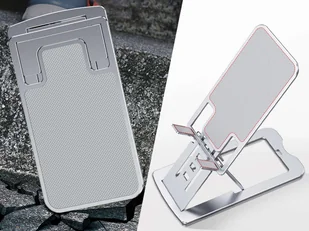 Alogy Regulowany stojak na telefon Alogy składana podstawka na biurko Srebrny 9563X27 - Uchwyty samochodowe do telefonów Alogy Regulowany stojak na telefon Alogy składana podstawka na biurko Srebrny 9563X27 - Uchwyty samochodowe do telefonów - miniaturka - grafika 11