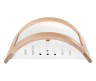 Lampy ścienne - Euluna Kinkiet Zanna z drewna, wysokość 22 cm, jasny dąb - miniaturka - grafika 1