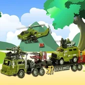 Samochody i pojazdy dla dzieci - Gazelo Gazelo Zestaw Militarny Wojsko Pojazdy Koplet G089929 99871 SCR6* - miniaturka - grafika 1