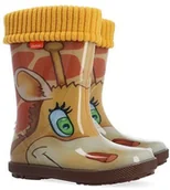 Buty dla dziewczynek - Demar Kalosze dziecięce HAWAI LUX PRINT AK (20-27) - Mała - miniaturka - grafika 1