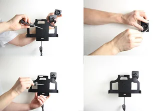 Samsung Brodit AB Uchwyt aktywny do instalacji na stałe z blokadą na kluczyk do Galaxy Tab Active 2, SM-T390/SM-T395 w oryginalnym futerale 736003 - Akcesoria do tabletów i e-booków - miniaturka - grafika 2