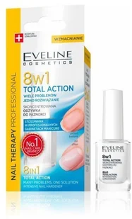 Eveline 8in1 Total Action Nail Therapy Sensitive, odżywka skoncentrowana do paznokci, 12 ml - Odżywki do paznokci - miniaturka - grafika 2