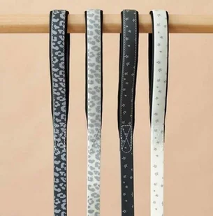 Hunter SMYCZ DLA PSA CONVENIENCE REFLECT STARS CZARNA dł 120 szer 2cm - Smycze dla psów - miniaturka - grafika 3