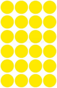 Avery Zweckform Kolorowe kółka do zaznaczania Zweckform 96etyk./op. 18mm żółte PROMOCJA! AVE-3007 - Etykiety do drukarek - miniaturka - grafika 2