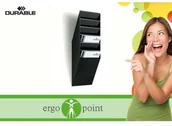 Pojemniki biurowe - Durable Pojemnik na dokumenty na ścianę czarny A4 Flexiboxx 6 1709760060 - miniaturka - grafika 1