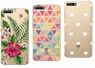 Novago Novago Kompatybilny z Huawei Y6 2018 Honor 7A opakowanie zawiera 3 etui ochronne, miękkie, wytrzymałe, odporne na uderzenia z wysokiej jakości nadrukiem, wielokolorowe 4 Y62018-3Coque - Etui i futerały do telefonów - miniaturka - grafika 2