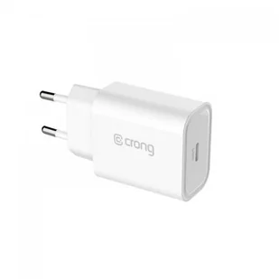 Crong Crong USB-C Travel Charger Ładowarka sieciowa USB-C Power Delivery 20W biały) 10_19576 - Ładowarki do telefonów - miniaturka - grafika 2