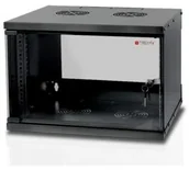 Szafy rack - Techly Szafka wisząca TechlyPro ECO 19" 6U/450 zmontowana, czarna 023608 - miniaturka - grafika 1