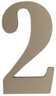 Numery na dom - Cyfra /2/ 5CM PLATYNA PVC - miniaturka - grafika 1