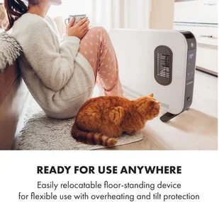 Klarstein Klarstein Baltrum Flow, grzejnik elektryczny, konwektor, 2000 W, wolnostojący, biały HTR7-Baltrum w turbo - Ogrzewanie przenośne - miniaturka - grafika 7