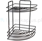 Pojemniki łazienkowe - Sepio Sepio koszyk łazienkowy czarny 10POLLAZ2PBNA - miniaturka - grafika 1