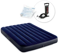 Materace turystyczne - Intex Materac dmuchany dwuosobowy z pompką tłokową INTEX 64758 - 68612 64758-68612 - miniaturka - grafika 1