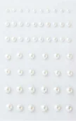 Dekoratorstwo - ARGO Perełki samoprzylepne 3/5/6/7mm 54szt. białe - miniaturka - grafika 1