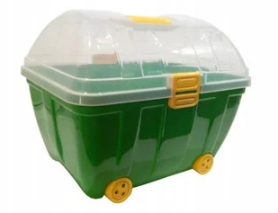 Pojemnik Kuferek z kółkami na zabawki Żółty - Pojemniki na zabawki - miniaturka - grafika 5