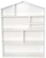 Półki i regały dla dzieci - JaBaDaBaDo Od jabadabado h13202 drewniany regał na ścianie domu Biały - miniaturka - grafika 1