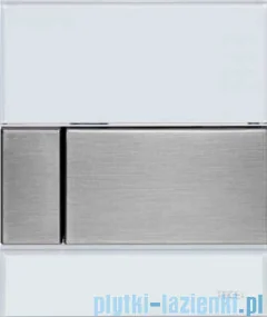 TECE Square przycisk spłukujący ze szkła do pisuaru - Szkło białe/przyciski stal - Przyciski spłukujące - miniaturka - grafika 2