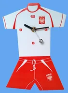 Zegary - Atrix Zegar ścienny sportowy Biało-Czerwoni ATE2313B - miniaturka - grafika 1