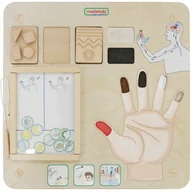 Tablice dla dzieci - Masterkidz MASTERKIDZ Tablica Edukacyjna Zmysł Dotyku ME15792 - miniaturka - grafika 1