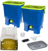 Kompostowniki - Organko ORGANKO zestaw zielono-niebieski + Bokashi 3830061873698 - miniaturka - grafika 1