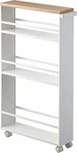 Wózki serwisowe - YAMAZAKI 3627 regał kuchenny, stalowy, biały - miniaturka - grafika 1